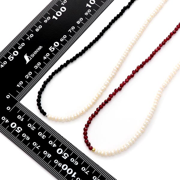 淡水パールペアネックレス