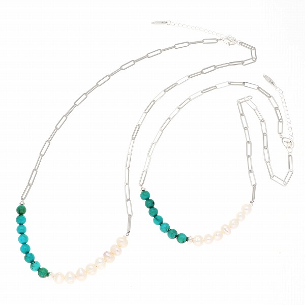 淡水パールペアネックレス