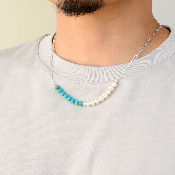 淡水パールペアネックレス