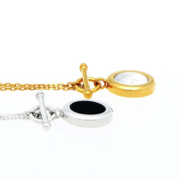 シルバーペアネックレス