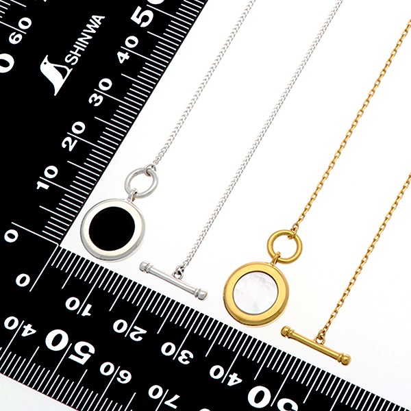 シルバーペアネックレス