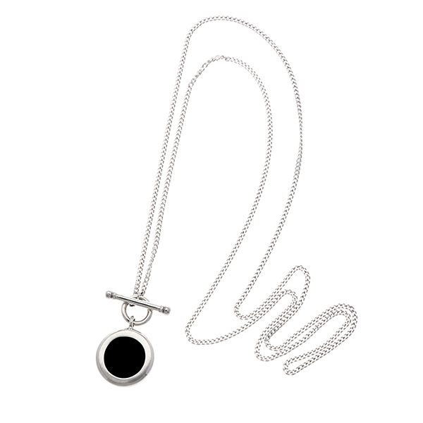 シルバーペアネックレス