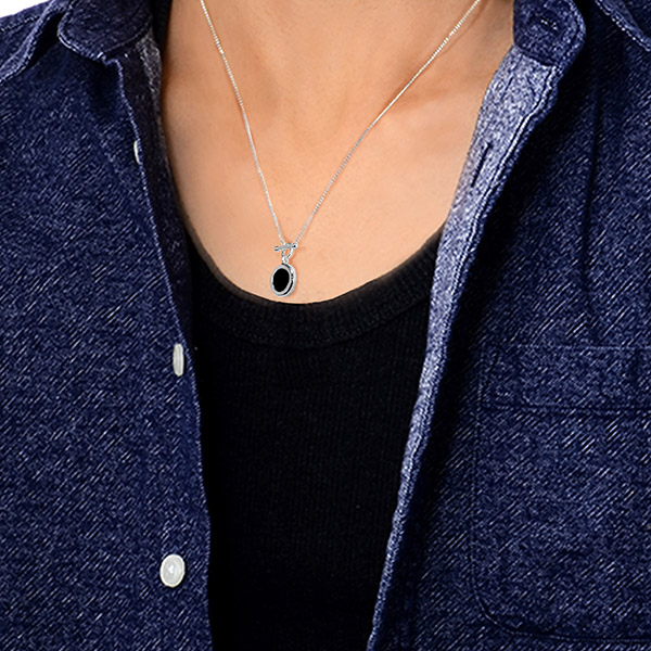 シルバーペアネックレス