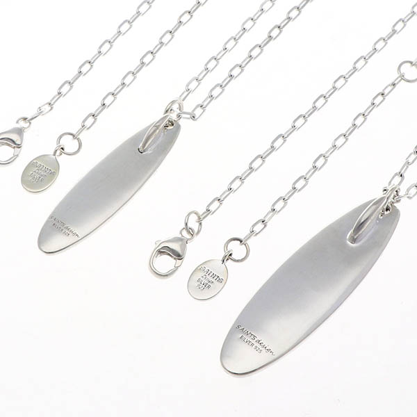 シルバーペアネックレス