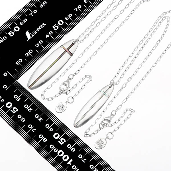 シルバーペアネックレス