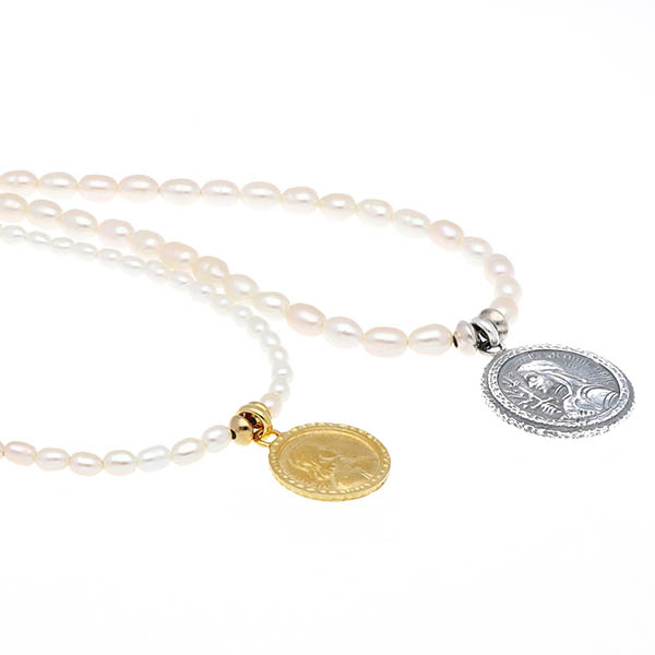 淡水パールペアネックレス