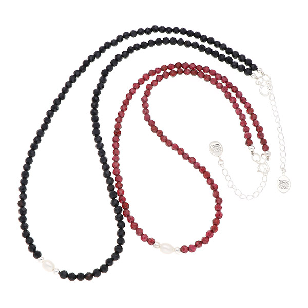 ビーズペアネックレス