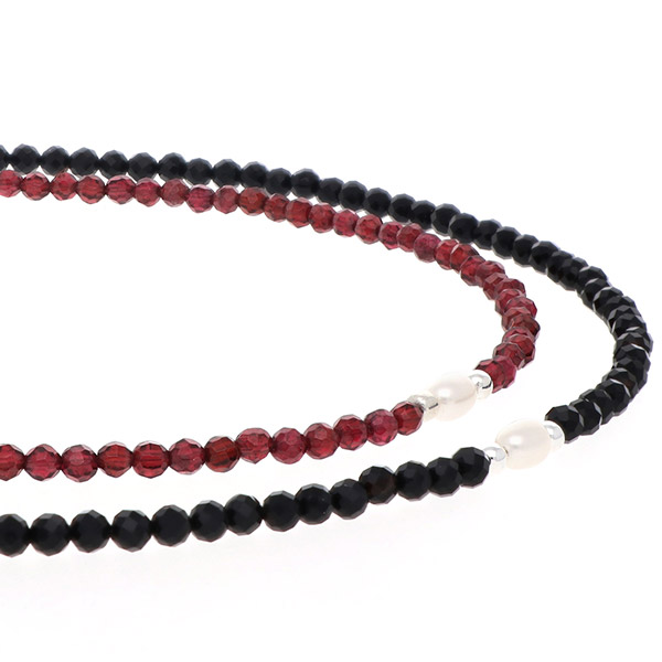 ビーズペアネックレス