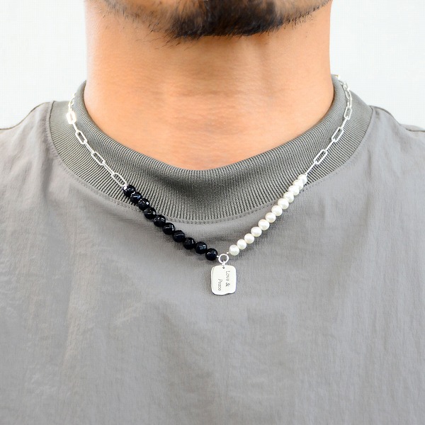 シルバー淡水パールネックレス