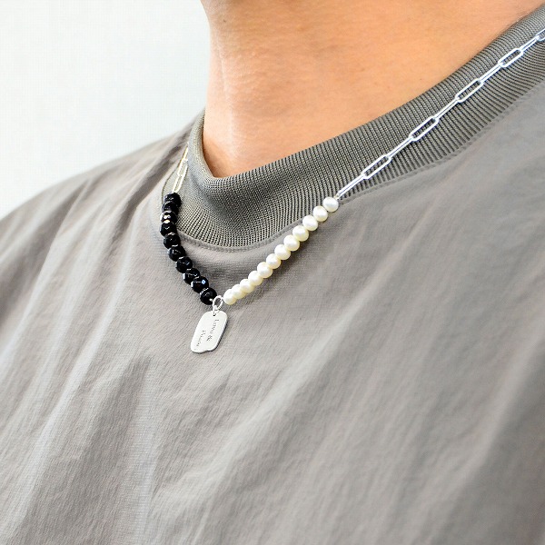 シルバー淡水パールネックレス