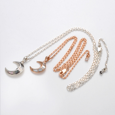 シルバーペアネックレス