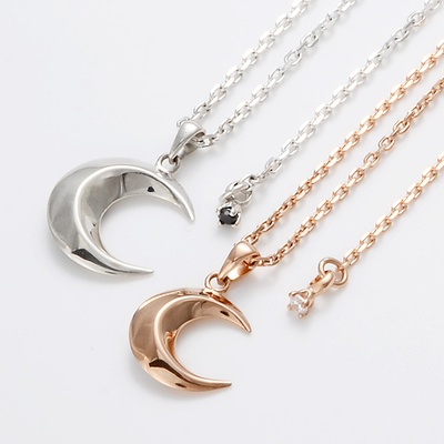 シルバーペアネックレス