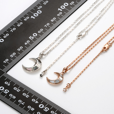 シルバーペアネックレス