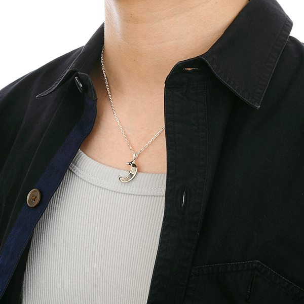 シルバーペアネックレス