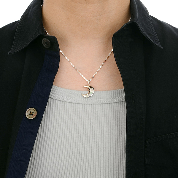 シルバーペアネックレス