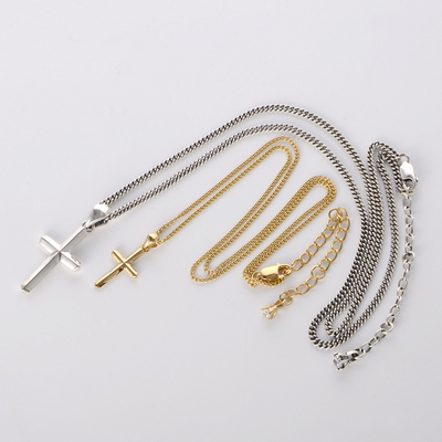 シルバーペアネックレス