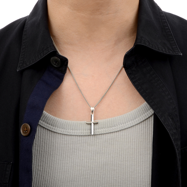 シルバーペアネックレス