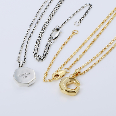 シルバーペアネックレス