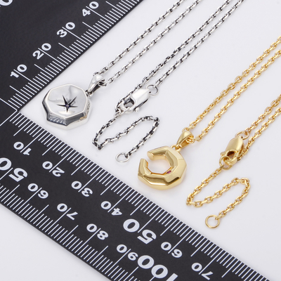 シルバーペアネックレス