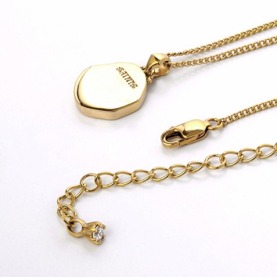 イニシャルシェルペンダントネックレス