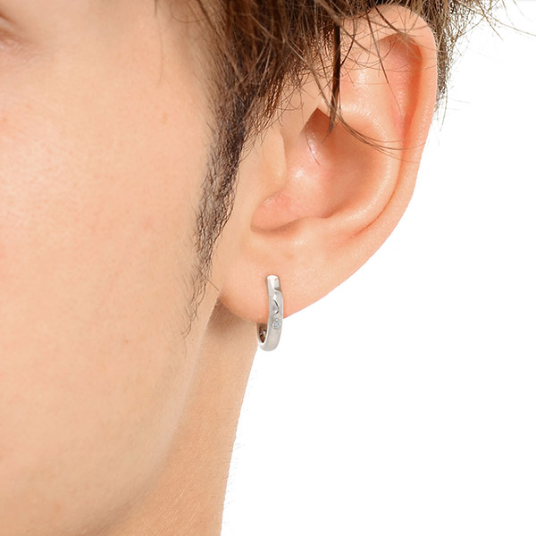 シルバーペアピアス