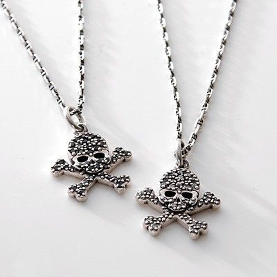 シルバーペアネックレス