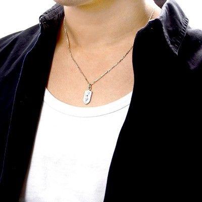 シルバーペアネックレス