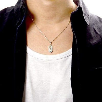 シルバーペアネックレス