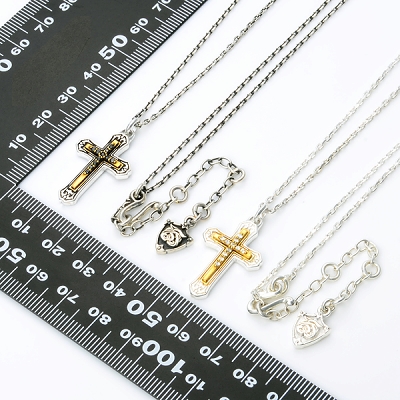 シルバーペアネックレス