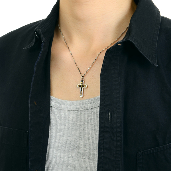 シルバーペアネックレス