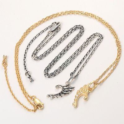 シルバーペアネックレス