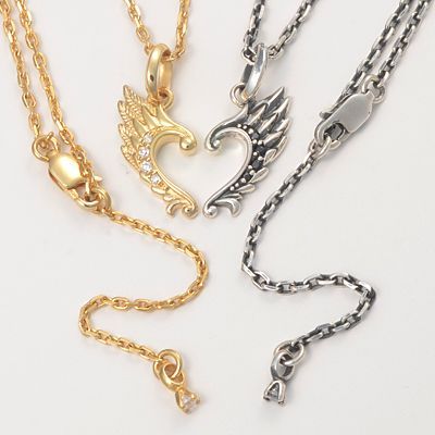 シルバーペアネックレス