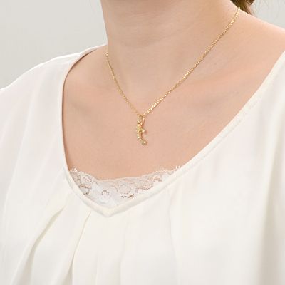 シルバーペアネックレス