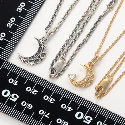 シルバーペアネックレス