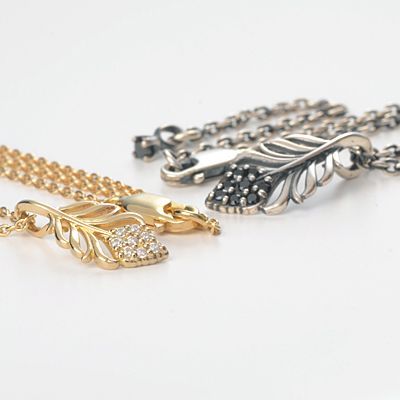 シルバーペアネックレス