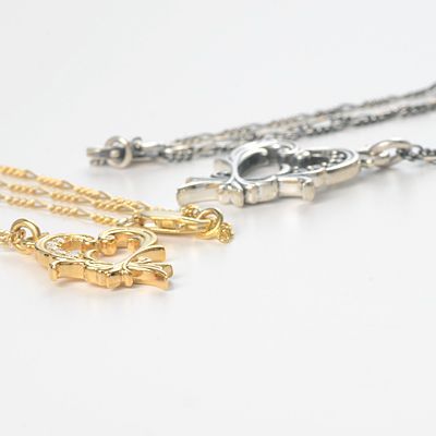 シルバーペアネックレス