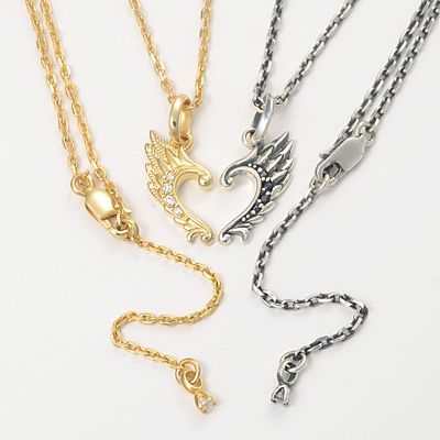 シルバーペアネックレス