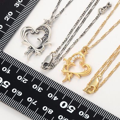 シルバーペアネックレス