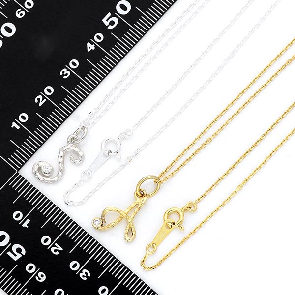 シルバーペアネックレス