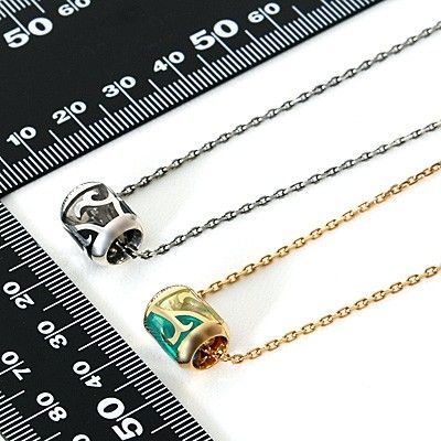 シルバーペアネックレス