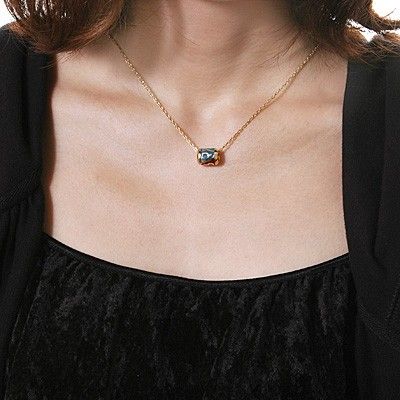 シルバーペアネックレス