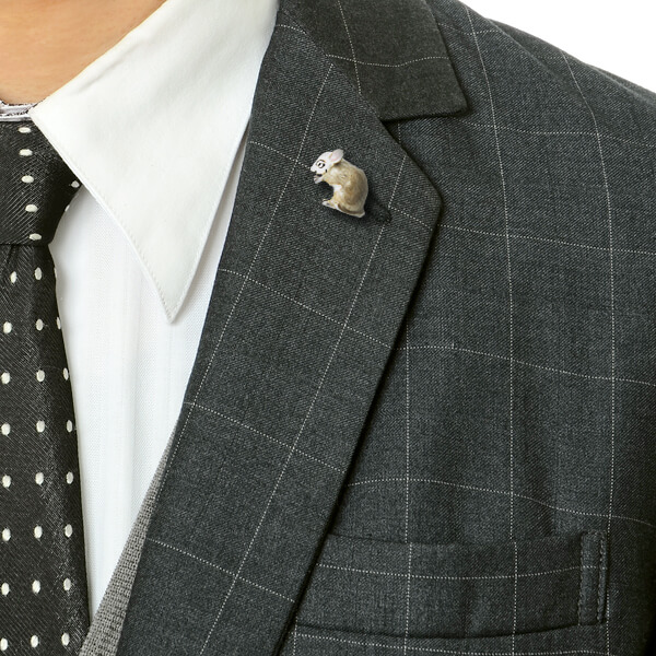 シルバーピンバッチ