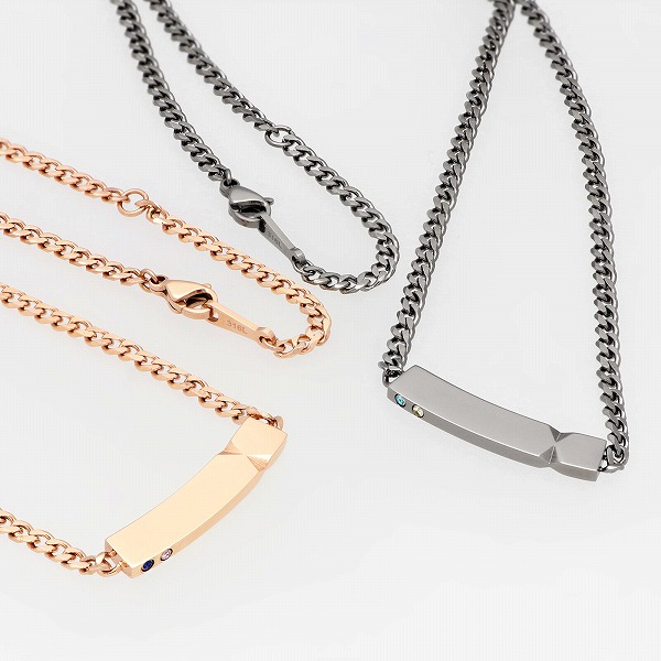 ステンレスペアネックレス