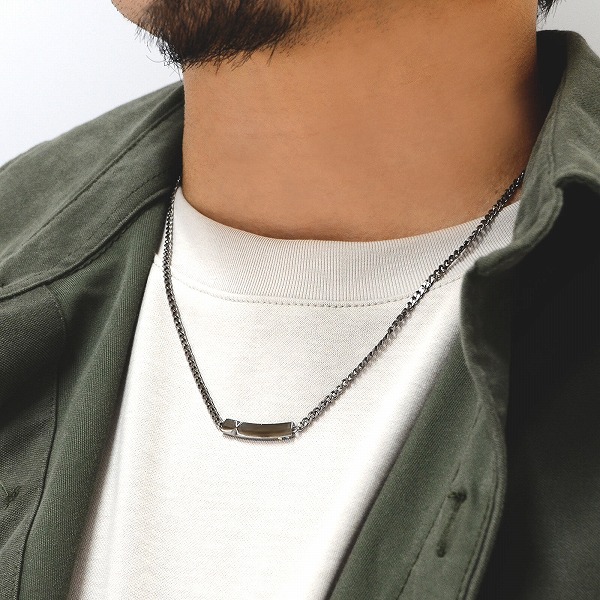 ステンレスペアネックレス