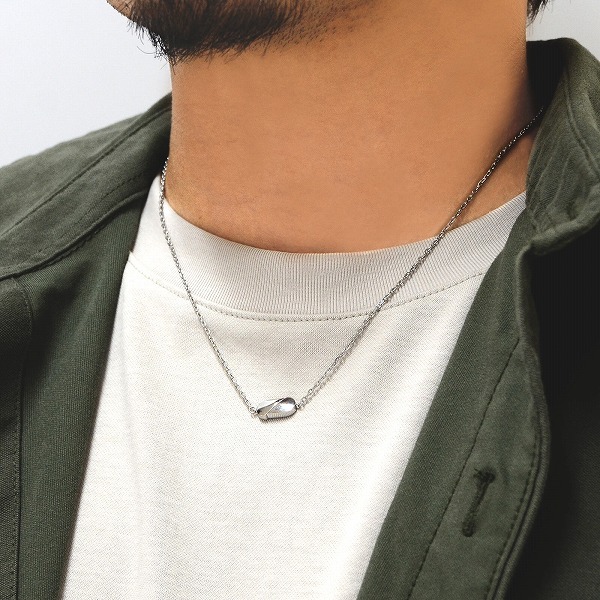 ステンレスペアネックレス