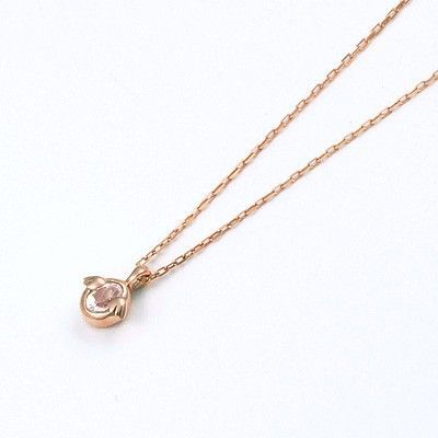 ピンクゴールドネックレス