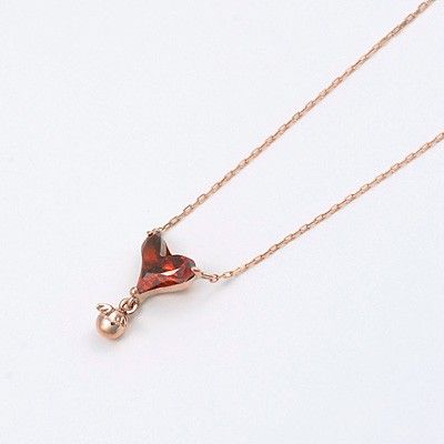 ピンクゴールドネックレス