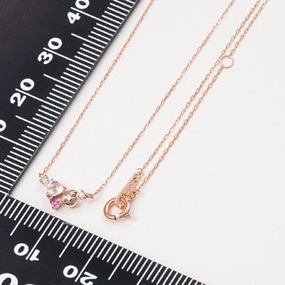 ピンクゴールドネックレス