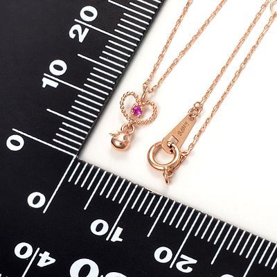 ピンクゴールドネックレス