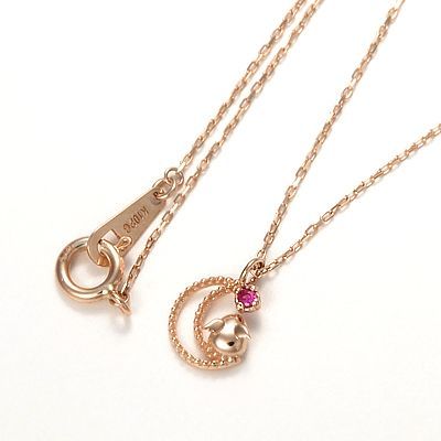ピンクゴールドネックレス